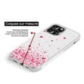 Miniatyrbild 3 av 6: Siliconfodral med förstärkt tryck kompatibel med Samsung Galaxy S23 FE Rosa Hjärtkonfetti
