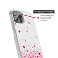 Miniatyrbild 4 av 6: Siliconfodral med förstärkt tryck kompatibel med Samsung Galaxy S23 FE Rosa Hjärtkonfetti