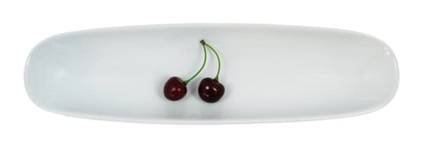 Porcelænstallerken Oval - 4-pak