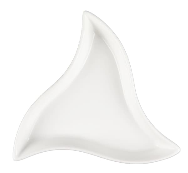 Porslins Skål Trekant Spiral - 20 pack