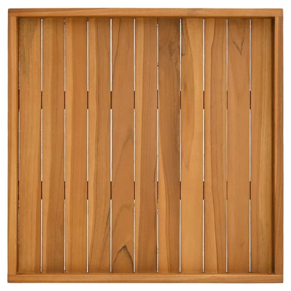 vidaXL Serveringsbrett 60x60 cm heltre teak