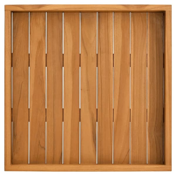 vidaXL Serveringsbrett 50x50 cm heltre teak