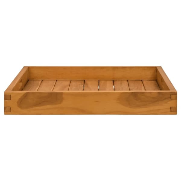 vidaXL Serveringsbrett 50x50 cm heltre teak