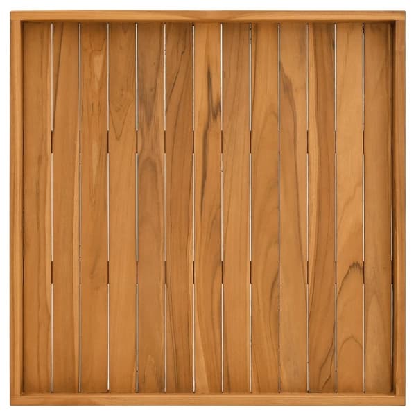 vidaXL Serveringsbrett 70x70 cm heltre teak