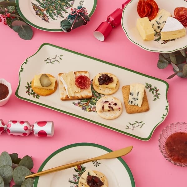 Christmas Tree Sandwich Tray 34 x 15cm - Spode