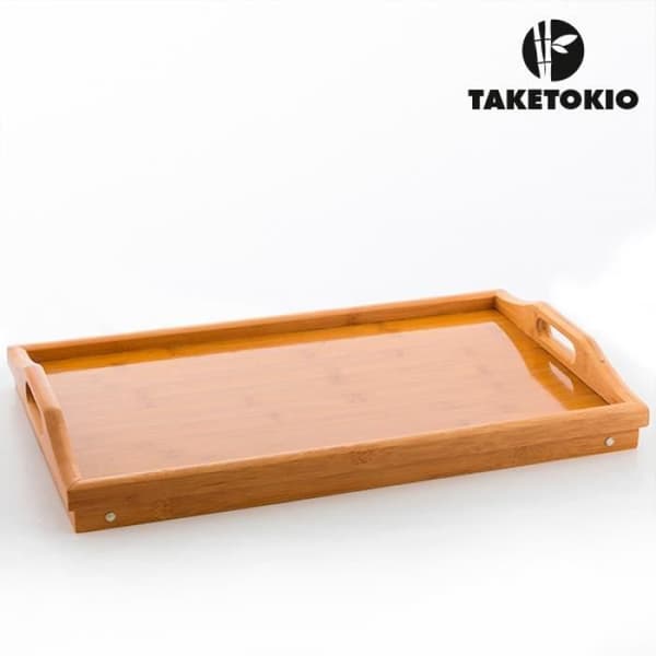 Måltidsbricka med hopfällbara ben till frukost på sängen * Material: bambu * Brickmått: 50 x 30 cm * Fötter: 21 cm Fo...