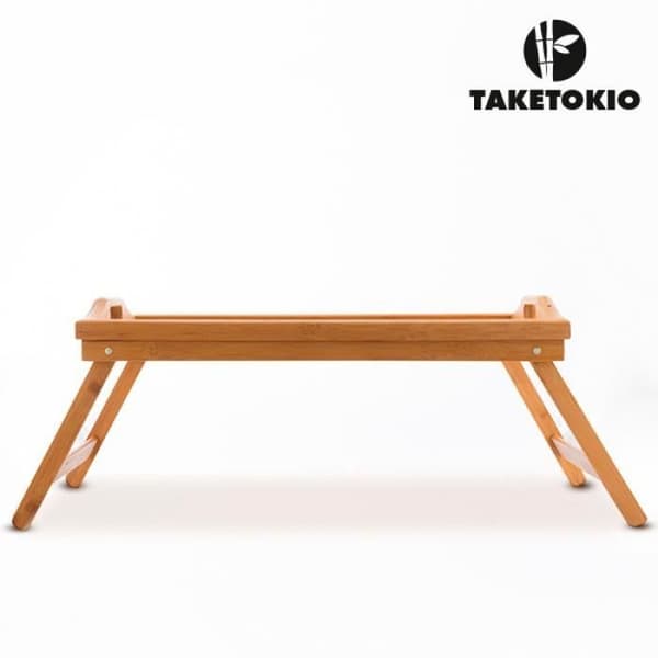 Måltidsbricka med hopfällbara ben till frukost på sängen * Material: bambu * Brickmått: 50 x 30 cm * Fötter: 21 cm Fo...