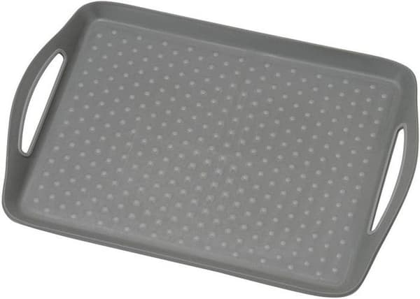 Antislip platta - Grå - L 45.5 x b 32 x H 4.5 cm - Plast - 2 transporthandtag