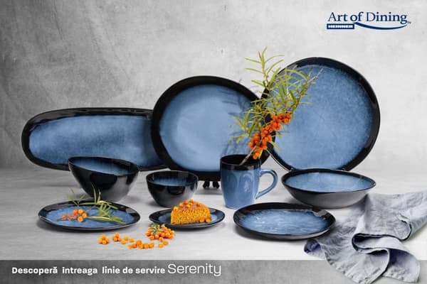 PLATOU CERAMICA 38x15 CM, SERENITY