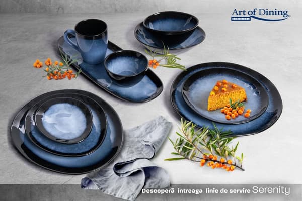 FARFURIE OVALA CERAMICA 21 CM, SERENITY