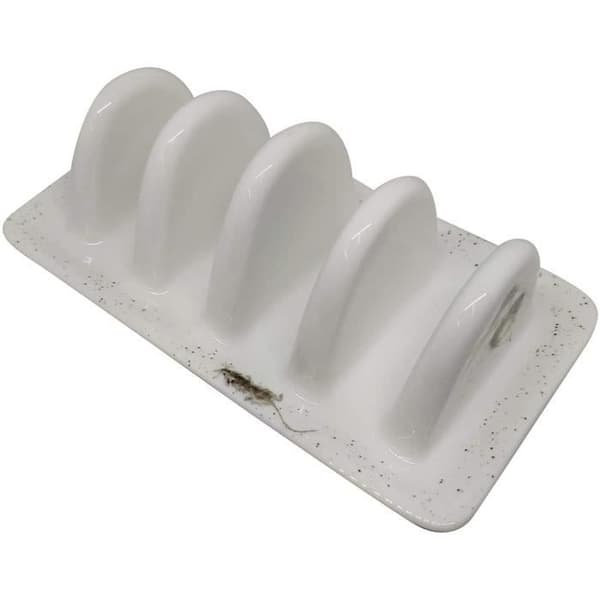 Wrendale Mouse White Brown End China 5 Slot Toast Rack