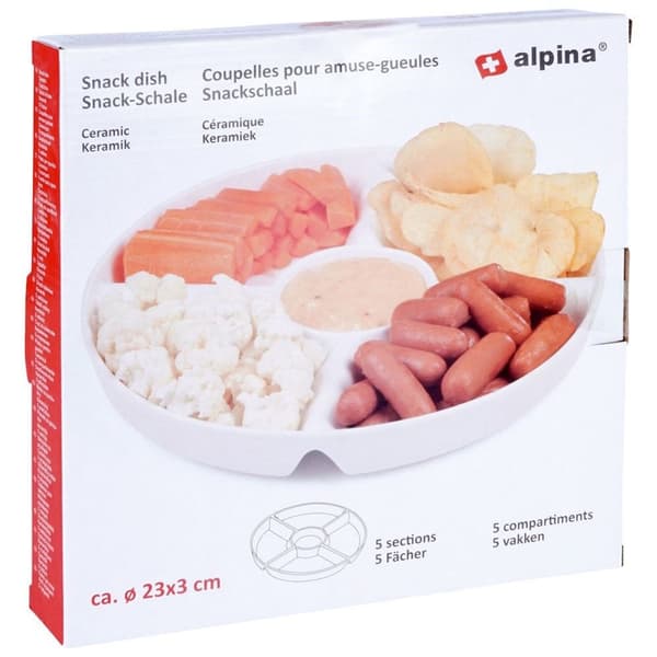 PORCELÆNTALLERKEN TIL SERVERING AF SNACKS 139329