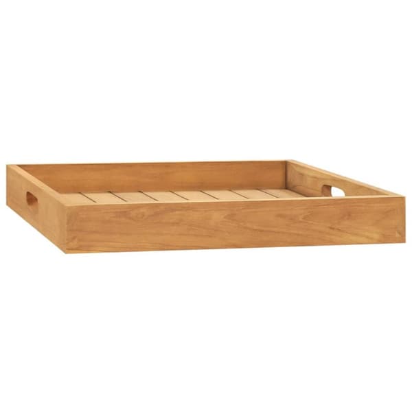 vidaXL serveringsbakke 50x50 cm massivt teaktræ -  Serveringsfade