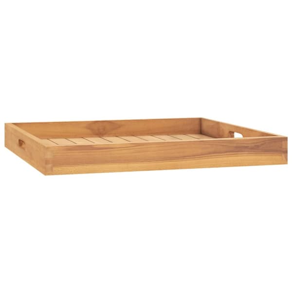 vidaXL serveringsbakke 60x60 cm massivt teaktræ -  Serveringsfade