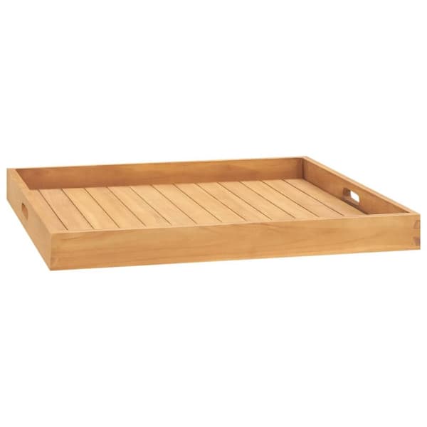 vidaXL Tarjotin 70x70 cm täysi tiikki -  Tarjoiluastiat