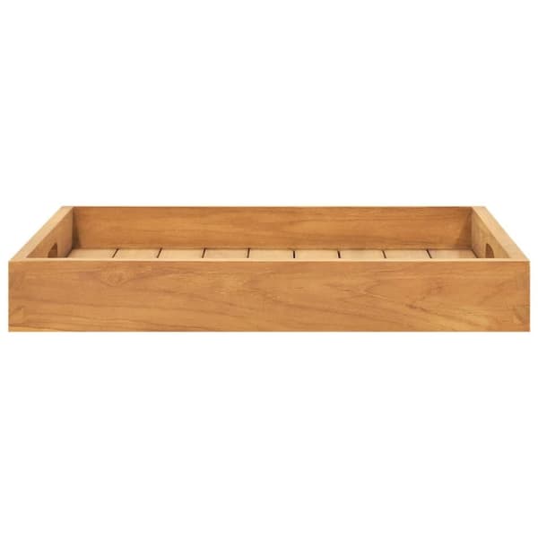 Serveringsbakke 50x50 cm massivt teaktræ - Serveringsbakke - Serveringsbakker - Home & Living