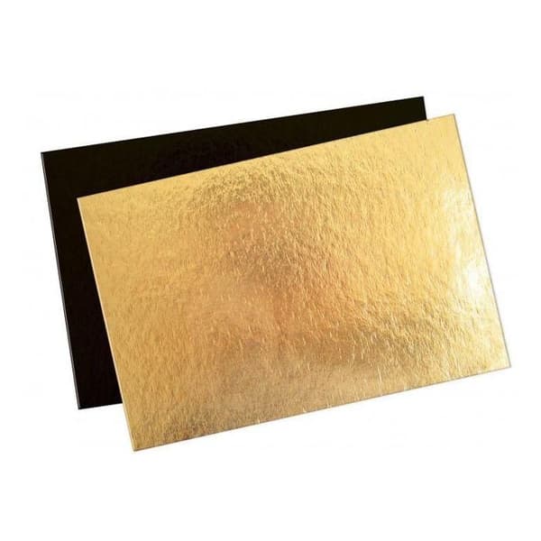5 st guld och svarta tårtställ 20 x 30 cm