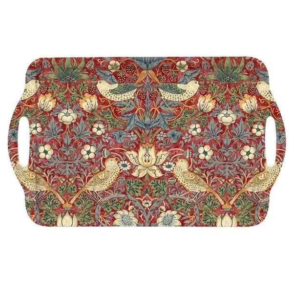 Pimpernel Morris & Co Strawberry Thief Stor Röd bricka
