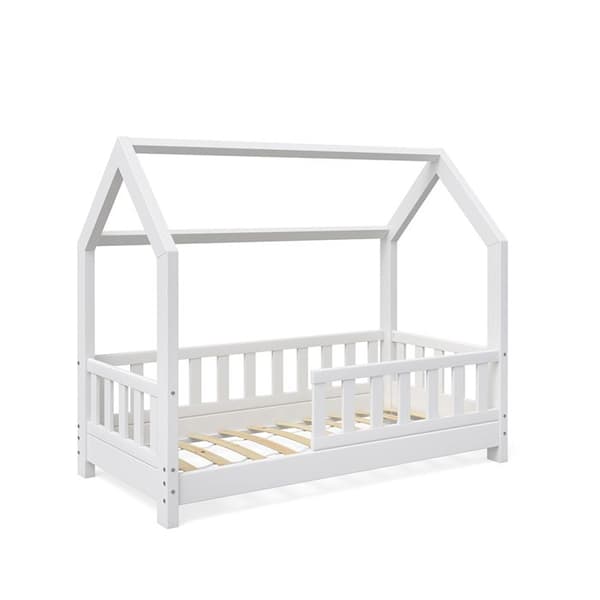 VitaliSpa hussäng WIKI 70x140cm vit staket babysäng barnhus babysäng trä
