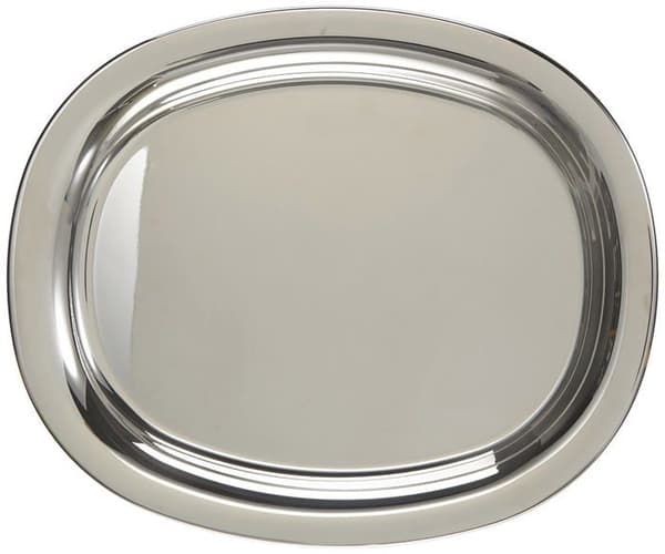 Bricka - Alessi serveringsfat - 36 L - Jm13/ Serveringsfat i 18/10 rostfritt stål Silver