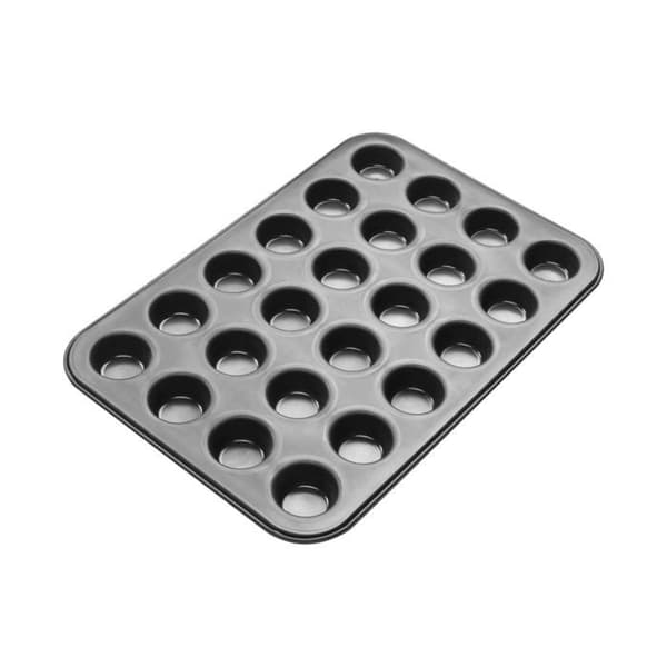Muffinsform - Zenker - Svart metallisk - 24 avtryck - Rostfritt stål - Non-stick teflon