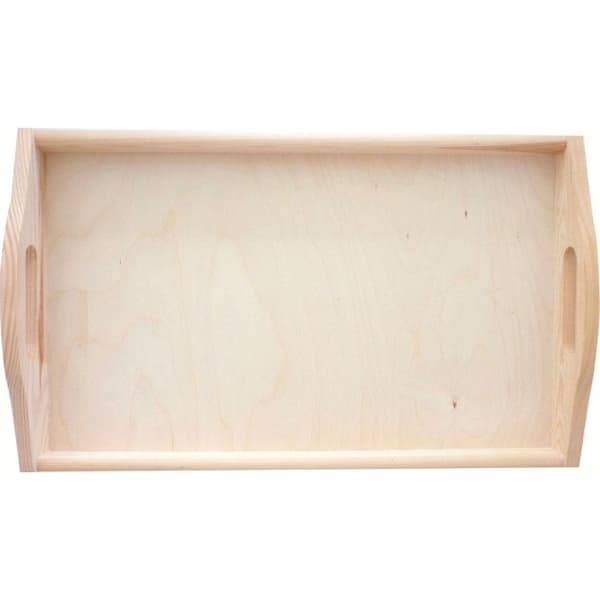 Träplatta - Kreativ frö - Litet model - Rektangulär - Brun - 39,5 x 24 cm