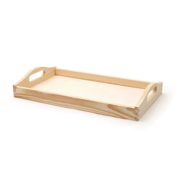 Träplatta - Kreativ frö - Litet model - Rektangulär - Brun - 39,5 x 24 cm