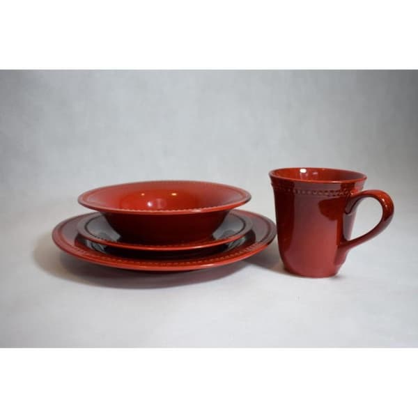 Rød desserttallerken fra Modular Collection, Tåler opvaskemaskine og mikroovn, 21,5 cm