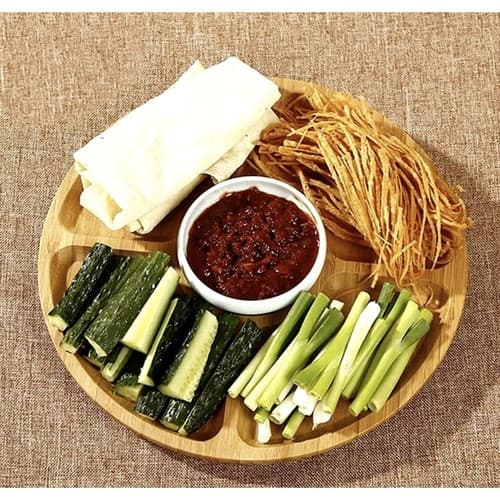 Roterande Serveringsbricka / Serveringsfat - Bambu