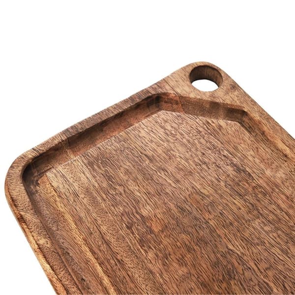 Träskärbräda Stor rektangulär massiv ORION 39,5 x 23 cm