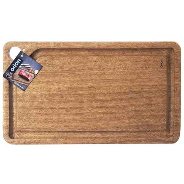 Träskärbräda Stor rektangulär massiv ORION 39,5 x 23 cm