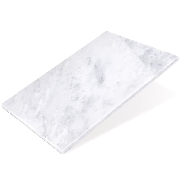 Skære- og serveringsbræt i grå marmor, 29x21 cm