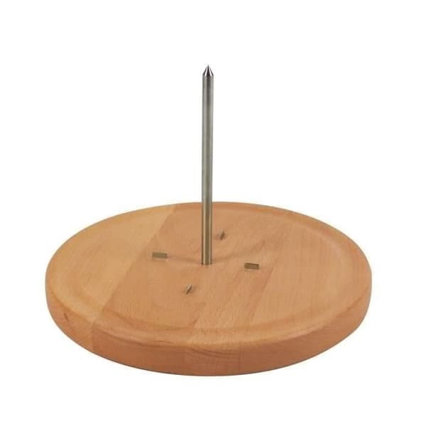 Kantarell osthyvel - KELA - Luxus - Bok och rostfritt stål - 16cm hög - 22cm diameter