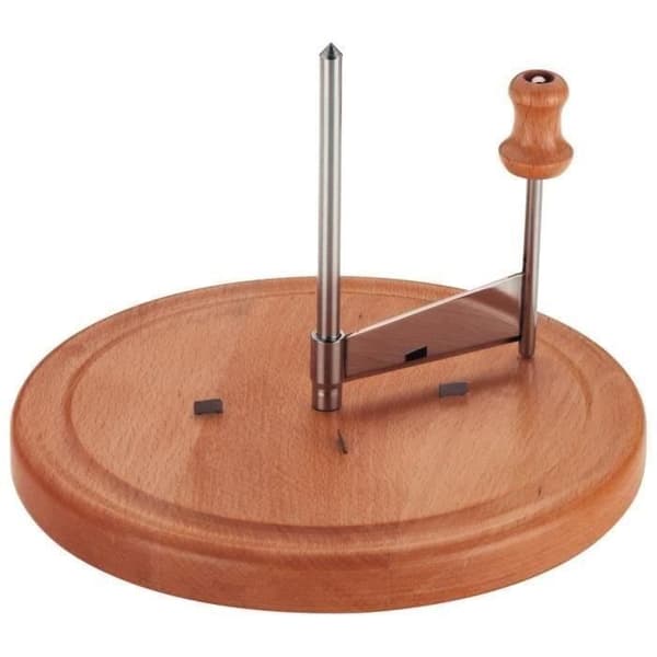 Kantarell osthyvel - KELA - Luxus - Bok och rostfritt stål - 16cm hög - 22cm diameter