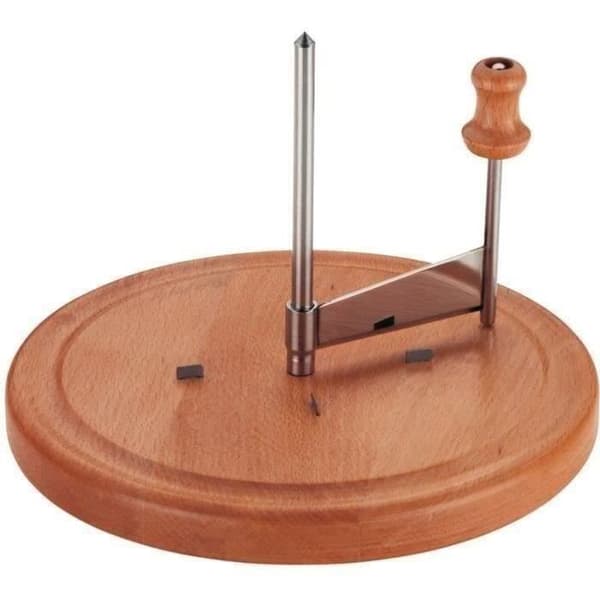 Kantarell osthyvel - KELA - Luxus - Bok och rostfritt stål - 16cm hög - 22cm diameter