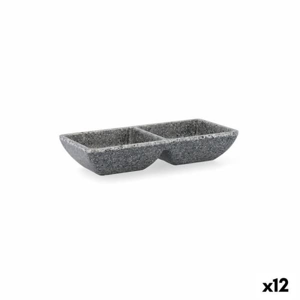 Quid Lonja Aptitbricka Grå plast 17 x 7 x 3 cm (12 enheter)
