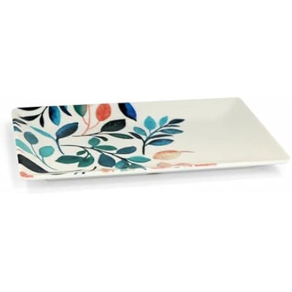 Bricka - LA MEDITERRÁNEA - Set med 12 - Melamin - Flerfärgad - 25 x 15 x 6,5 cm