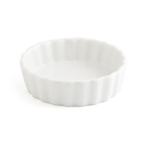 Olive Quid Gastro Fun vit keramisk förrättsbricka (12 enheter)