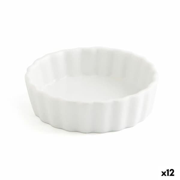 Olive Quid Gastro Fun vit keramisk förrättsbricka (12 enheter)