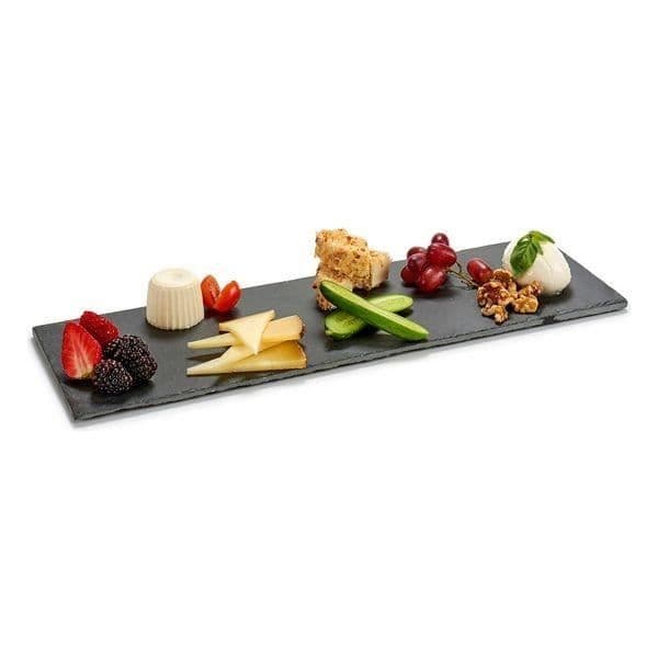 Aperitifset med skiffer (50 x 0,5 x 15 cm)