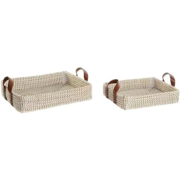 Brickor - DKD HEMINNREDNING - Set med 2 - Naturlig - Ljusbrun - 32 x 41 x 9 cm