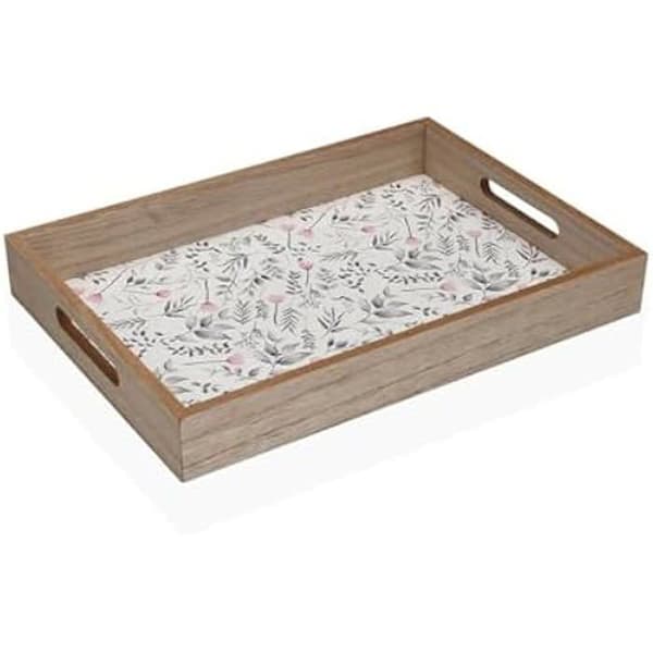 Bricka - VERSA - Caprice - MDF - Flerfärgad - 35,5 x 25,5 x 6 cm