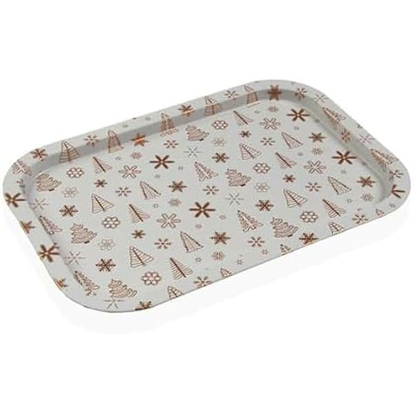 Metallbricka - VERSA - Flerfärgad - 35,5 x 33,5 x 3 cm - Rektangulär - Kvalitet till bästa pris