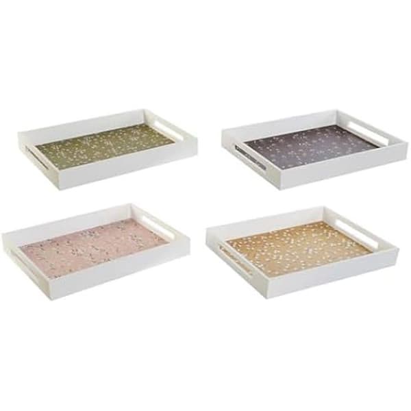 Bricka - DKD HEMINNREDNING - Standard - Flerfärgad - MDF trä - 40 x 5 x 30 cm