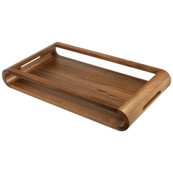 Diskar - ArteLegno - ALVASDGWL - Bricka i valnöt - Rektangulär - 27 x 49 cm