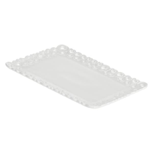 La Porcellana Bianca serveringsfat dekorerat 35 cm x 26 cm P003900435