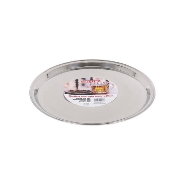 Platta - Privilegium - Rund - Rostfritt stål - Ø 40 cm - Originaldesign