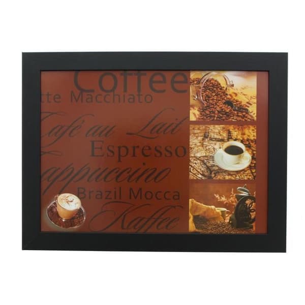Platta - Kaffe - Trend - Trä - Praktisk kudde - 43x33x7 cm