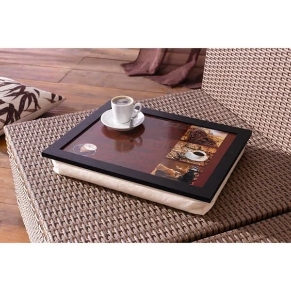 Platta - Kaffe - Trend - Trä - Praktisk kudde - 43x33x7 cm