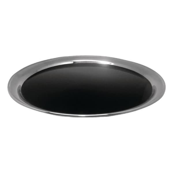 Antirätningsplatta - Olympia - 305 mm - Rostfritt stål - Rund - Svart